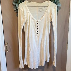 Free People Cream Long Sleeve
